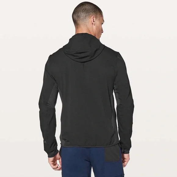 Lululemon Airing Easy Hoodie Black Men’s XS Training Running Jacket coat light - Picture 3 of 8